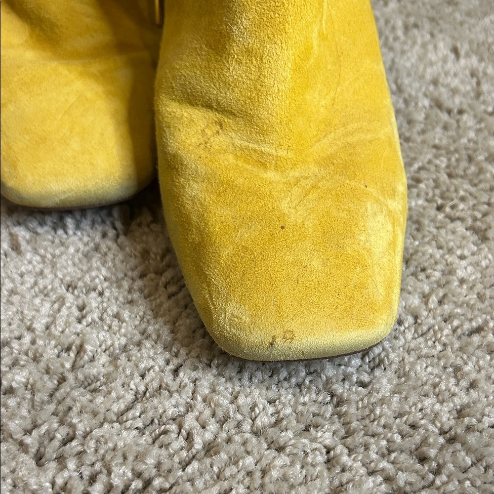 Sam Edelman Vibrant Yellow Ankle Boots - Picture 2 of 3